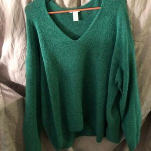 H&M oversized v neck sweater